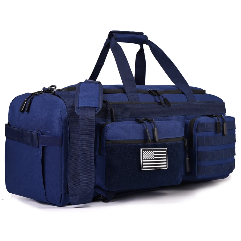Tactical 50l Travel Duffel Backpack With Shoe Compartment Large_voghion.com