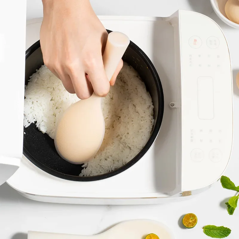 Silicone Cooking Spoon 1Pcs Silicone Non-stick Anti-scalding Pot Rice High-temperature-resistant Durable Kitchen Gadgets