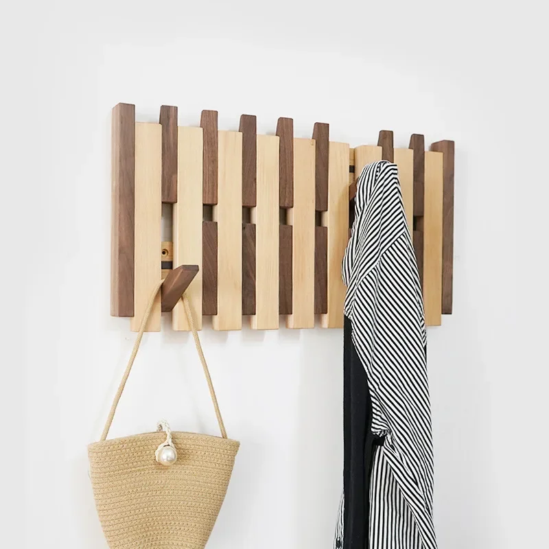 Clothing Organizers Hanger Hooks Shawl Storage Racks Double Row Clothes Rack Wall Mounted Dressing Rooms Hat Bag Coat Mudroom