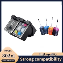 302 302 xl Ink Cartridge Remanufactured For HP 302 302XL DeskJet 1110 2130 for HP302XL Envy 4520 NS45 Officejet 3630 3639 5200