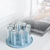Kitchen Cup Drying Rack Dust-Proof Glass Cup Drainer Holder Stand Detachable Bottle Dish Drying ShelfStorage Tray Kitchen Tool 1