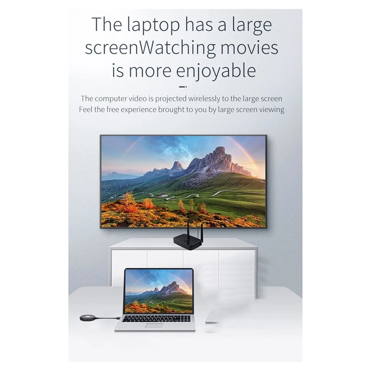 BABQ! 100M Extender 1080P 60Hz Video Network Extender with VGA Output for TV Projector Monitor PC Laptop HDTV