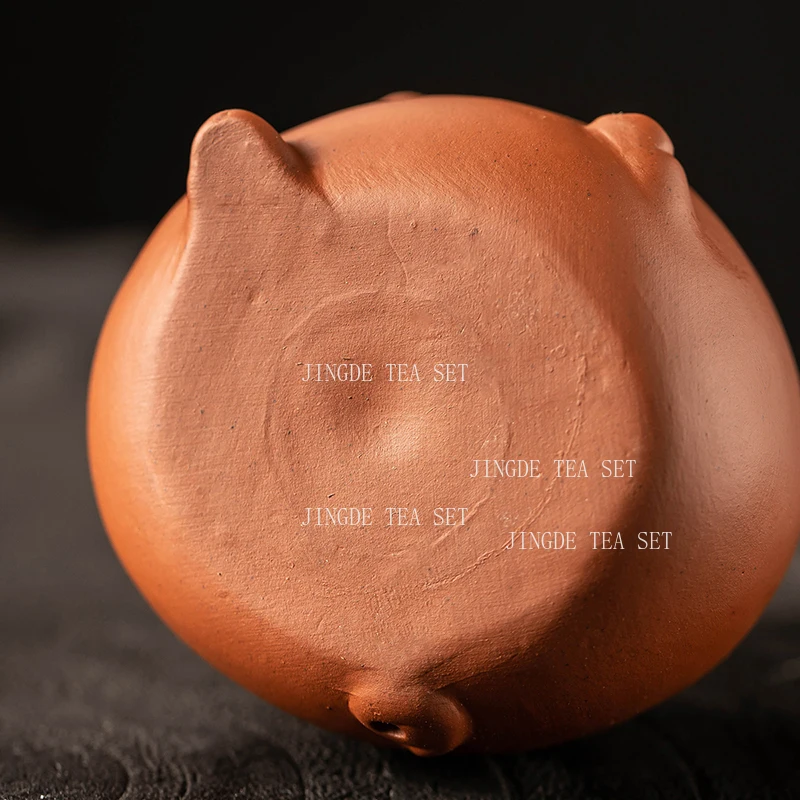 1pcs Purple Clay Pig Tea Pet Kung Fu Tea Ceremony Accessories Desktop Ornament Maintainable Cute Piggy Decorates Tea Play