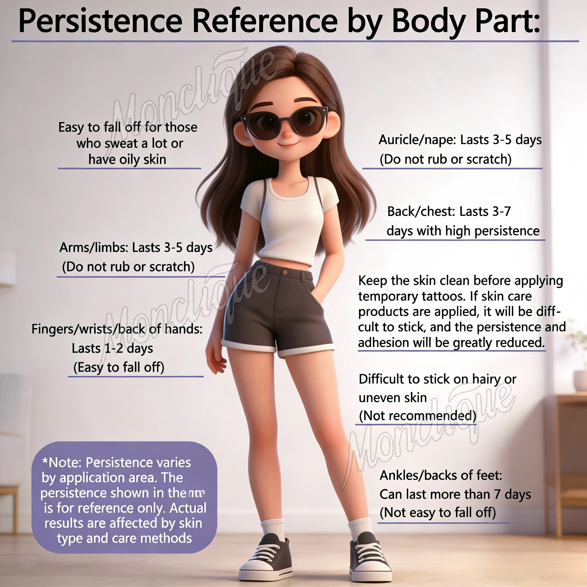 Temporary Tattoos Purple Lightning Bold Makeup Waterproof Face Arm Thigh Waist Sticker for Cosplay Party Gifts Halloween Random