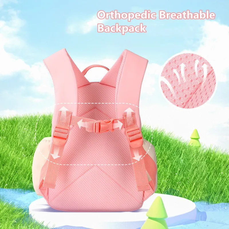 Disney Judy Girl Kindergarten Backpack Student Shoulder Orthopedic School Bag Large Capacity Light Water Proof Gifts Mochilas