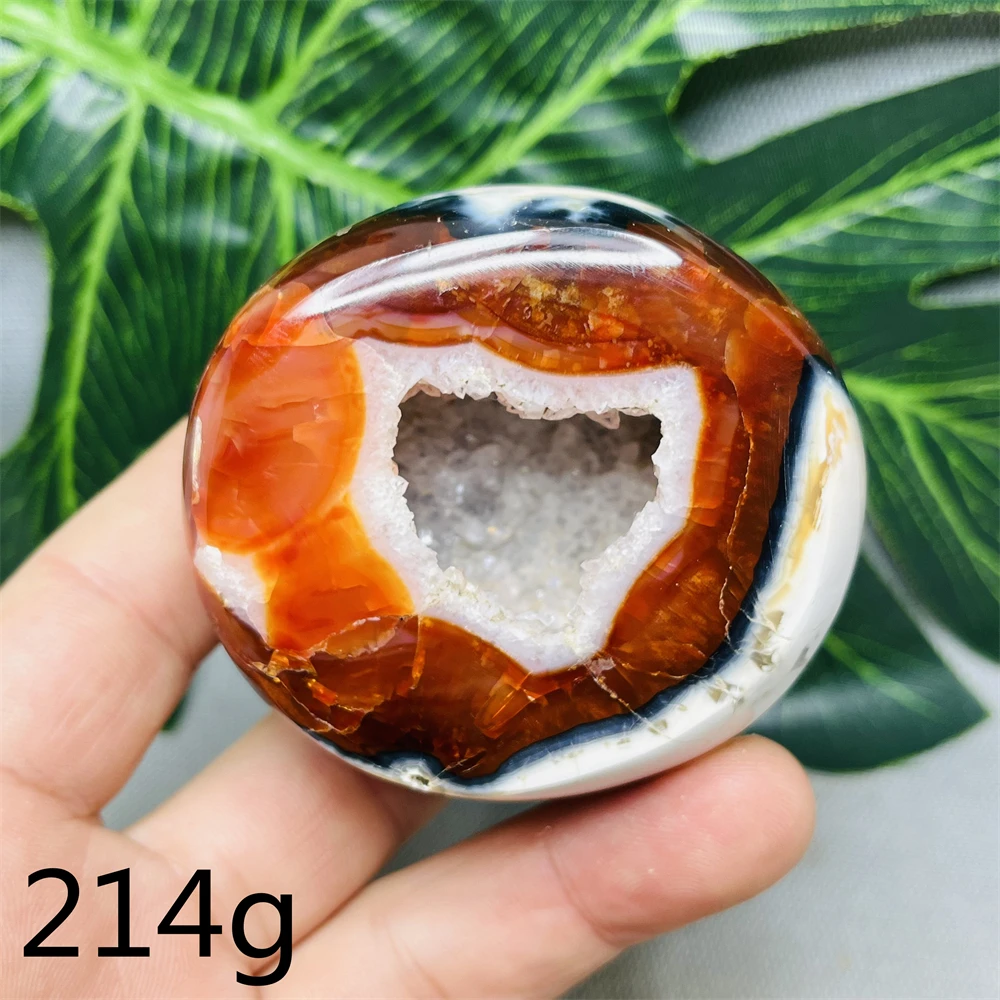 Natural Gemstone Geode Agate Polished Colorful Crystal Original Mineral Specimen Home Room Decoration Energy Healing 4