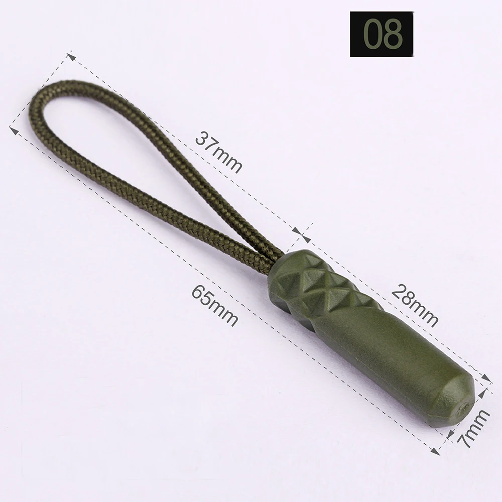 10-Piece Multicolor Zipper Pull Replacement Clips for Bags, Tents, and More