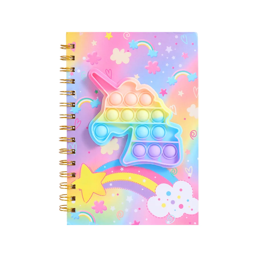 A popular animal food and starry sky Instagram diary, cute notebook planner, 200 page thick version 5
