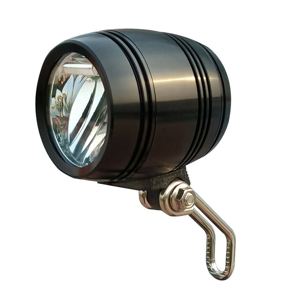 

Bike Front Head Light Lamp For HUB Dynamo With Rearlight Cable Compact Bright