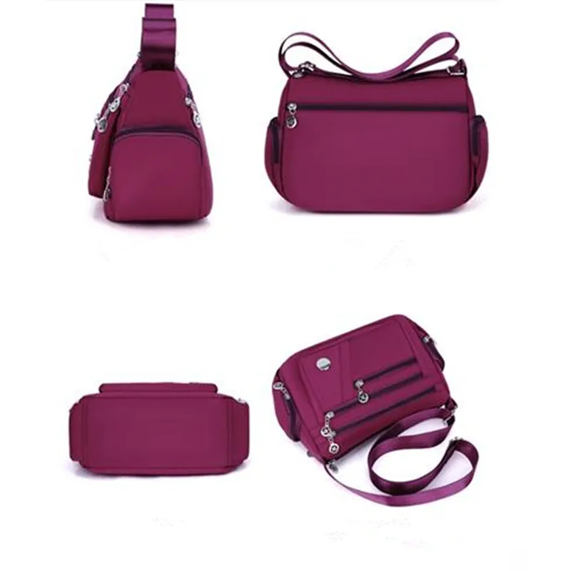 Waterproof Oxford Women Messenger Bag Multi Layer Zipper Shoulder Cross Body Bags Casual Handbag & Purse Suitable for Daily Use