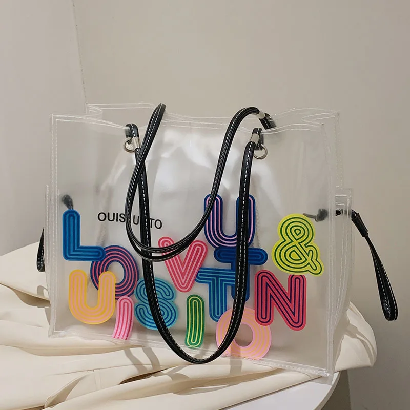 

Women Versatile TransparenT Jelly Bag With Bag,