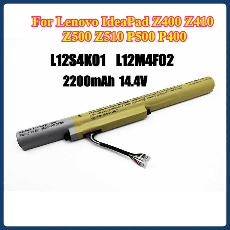 14.4V 48Wh Laptop Battery L12S4K01 for Lenovo IdeaPad Z400 Z410 Z500 Z510 P500 P400 L12M4E21 L12M4K01 L12S4E21
