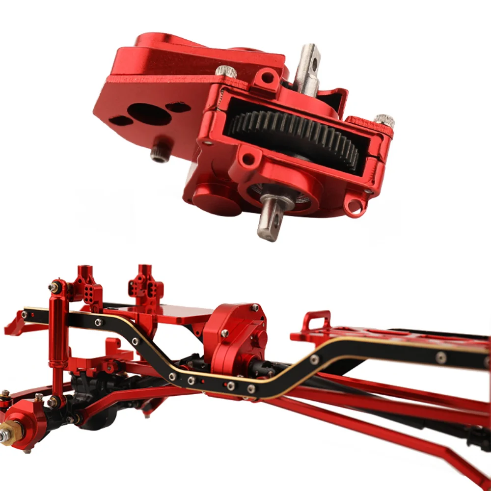 Metal Complete Gearbox Transmission Gears Set Gear Box for Axial SCX24 1/24 RC Crawler Car Upgrade Parts Accessories 6