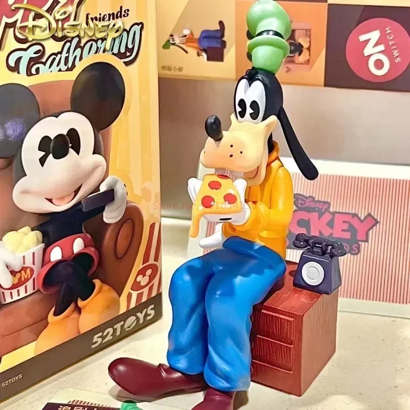 Disney Mystery Box Mickey And Friends Friends Gathering Time Series Blind Box Toy Kawaii Gift Figure Modello Di Figurina Da Collezione