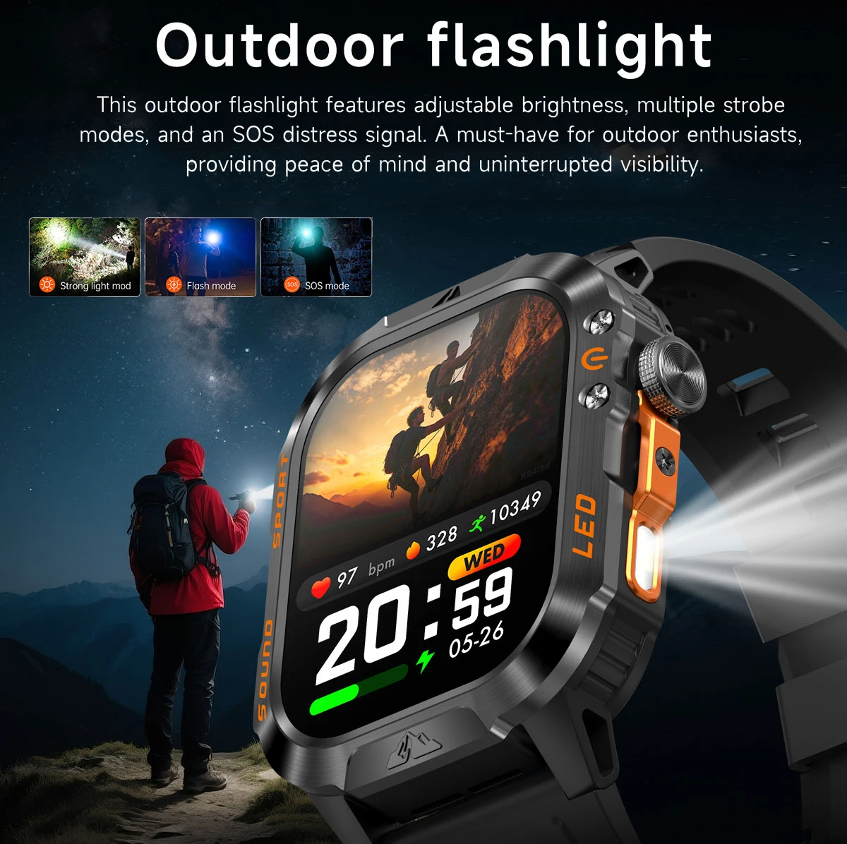 2026 New T-Rex3 Ultra 1100mAh Super Capacity Battery Adult Men Smart Watch 1.7" Large Screen Call 5ATM Waterproof Sports Watches 3