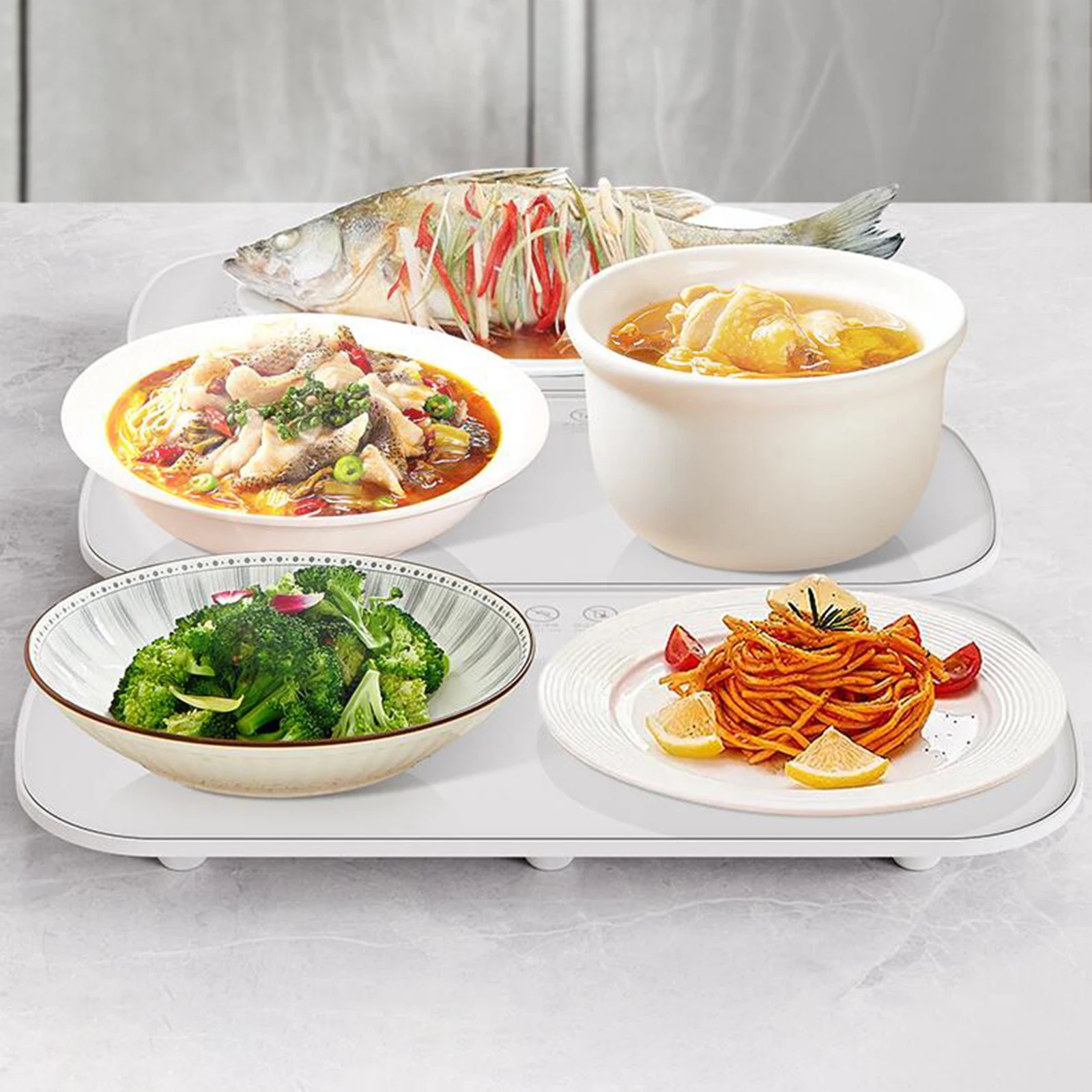 Electric Warming Tray Food Warmer Table Heating Plate For House Parties Buffets Events Dinners