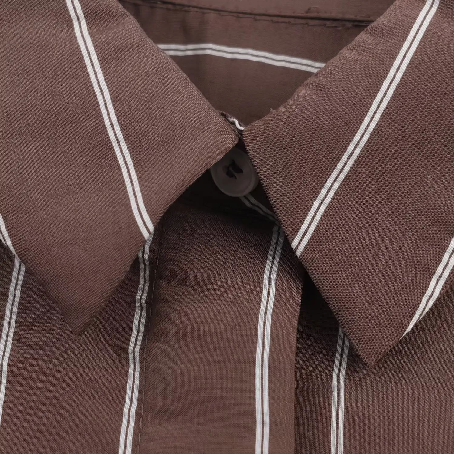 Women Casual Loose Striped Shirt Female Spring Autumn Long-Sleeve Single-Breasted Shirt Top Lady Pocket Turn-Down Collar Blouse