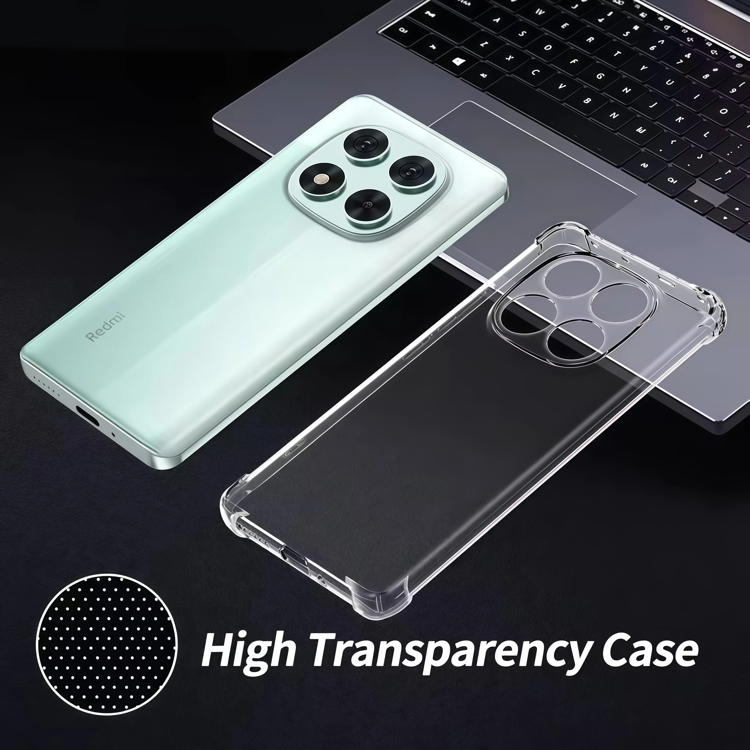 Transparent Shockproof Airbag Silicone Phone Case