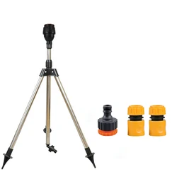 360 - Degree Automatic Rotating Garden Sprinkler with Stainless Steel Tripod (B)