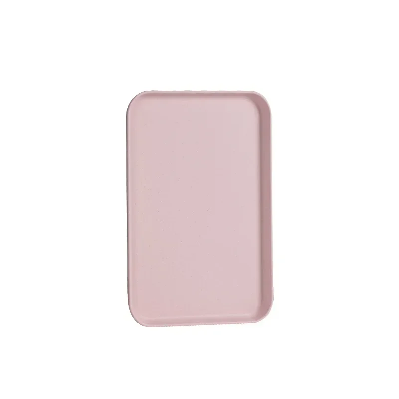 New Nordic PP Pallet Plastic Tray Food Bread Pan Green Rectangular Storage Household Kitchen Supplies Hotel Service Tray Dessert food storage container wooden serving tray dessert plate