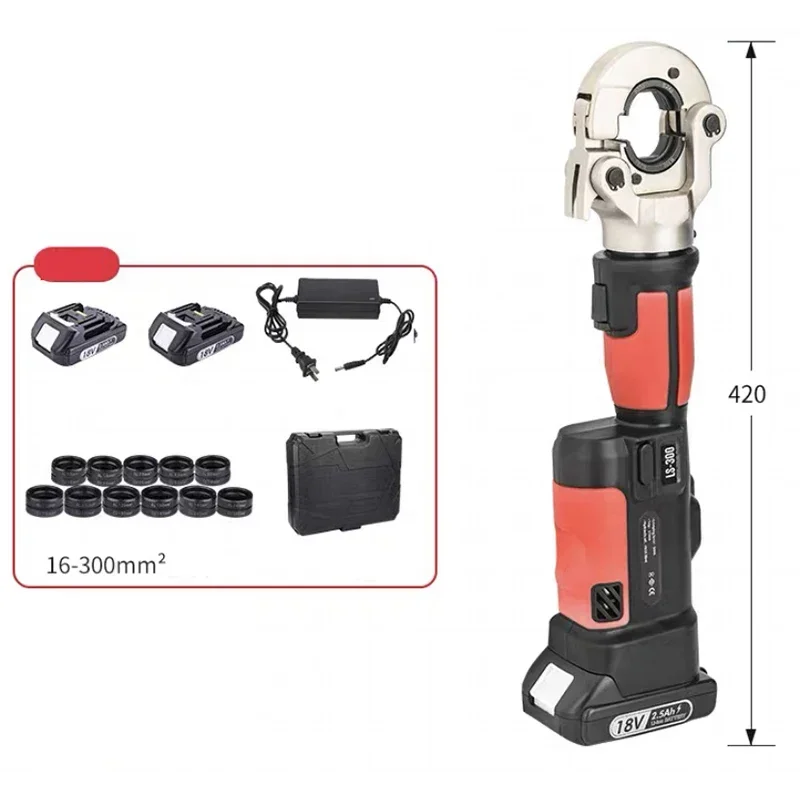 LS-300 Electric hydraulic pliers Cordless crimping pliers to clamp copper and aluminum terminal crimping Crimping pliers 6