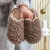 Crestar Warm Fluffy Women Slippers Winter New Indoor Soft Sole Fuzzy Bedroom Flat Slides Non-slip Fleece Lind Fur House Slippers 1