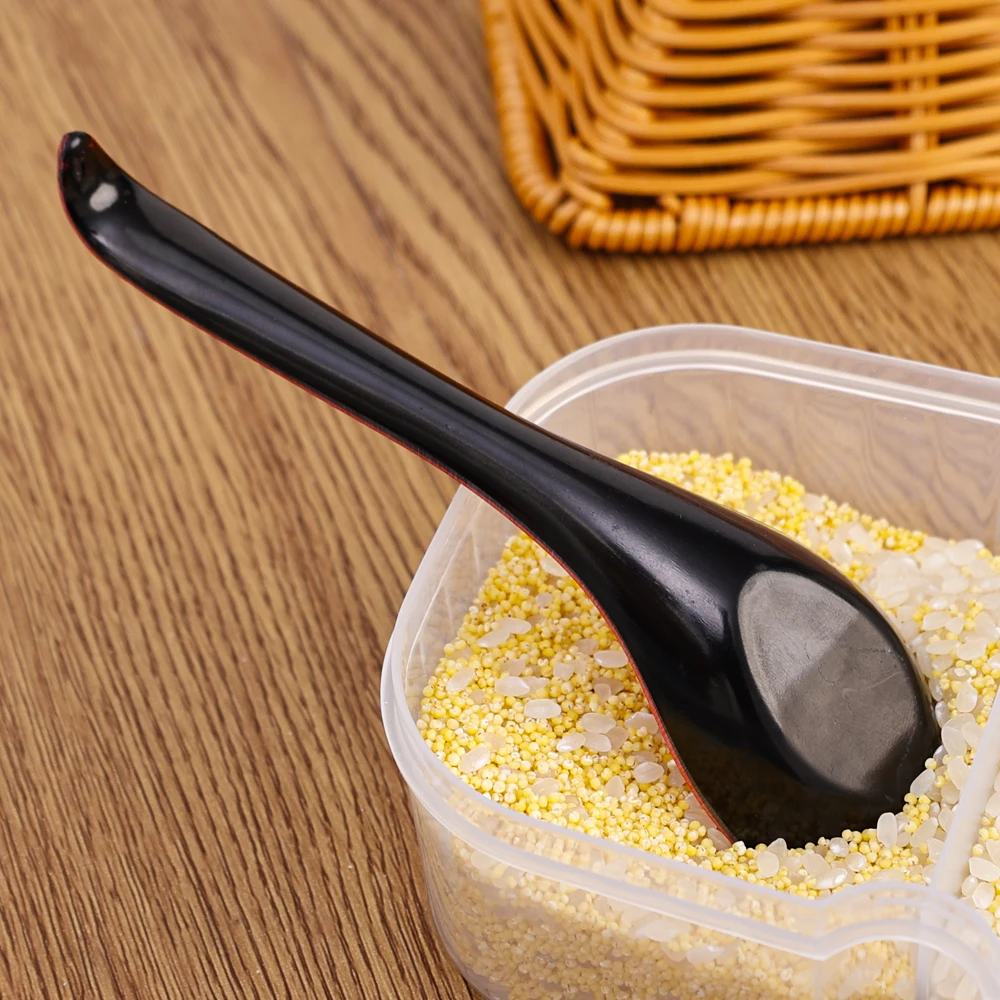 1/5/10pcs Mighty Porcelain Anti-Shock Spoons Japanese Rice