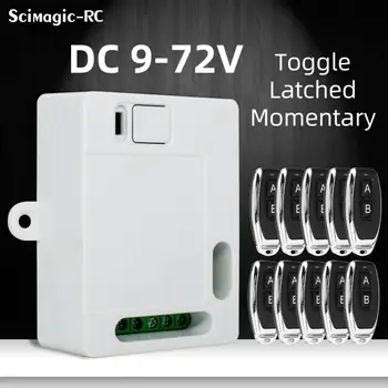 9V 12V 24V & 433MHz Remote Control Receiver With Limit Switch 2-Channel Relay 3 Mode Toggle Latched Momentary For Garage Gate 1