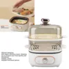 2 Tier Electric Steam Pot 1200W 10.5L Stackable Multipurpose Cooker Electric Hot Pot with Steaming Plate for Soup Noodles Oatmea 3