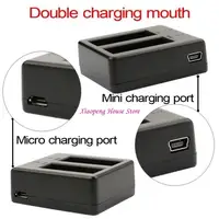Double Slot Battery for EKEN J4000/H9R Camera Compact and Efficient 77JC - Image 4
