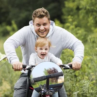 Sièges de vélo montés à l'avant avec guidon et pédales, pour enfants 5