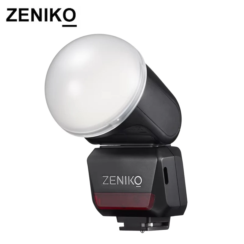 ZENIKO RF12 M 온카메라 플래시 90 °   틸트 270 °   캐논  니콘..