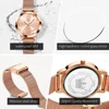 OLEVS 8159 Milanese Mesh Women's Quartz Watch with Love Diamonds 5
