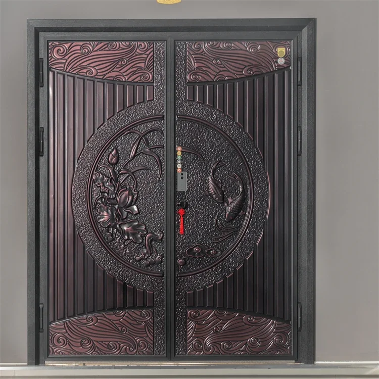 Iron Gate, Villa Garden Entrance, Stainless Steel Double Door, Customized Size, Wear-resistant, Rust Proof and Waterproof 3