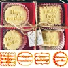 4Pcs Cookie Cutters Molds with Good Wishes Cookie Stamp Pastry Tools Biscuit Mold for Baking Fondant Cutter Cookie Run 2022 New 2