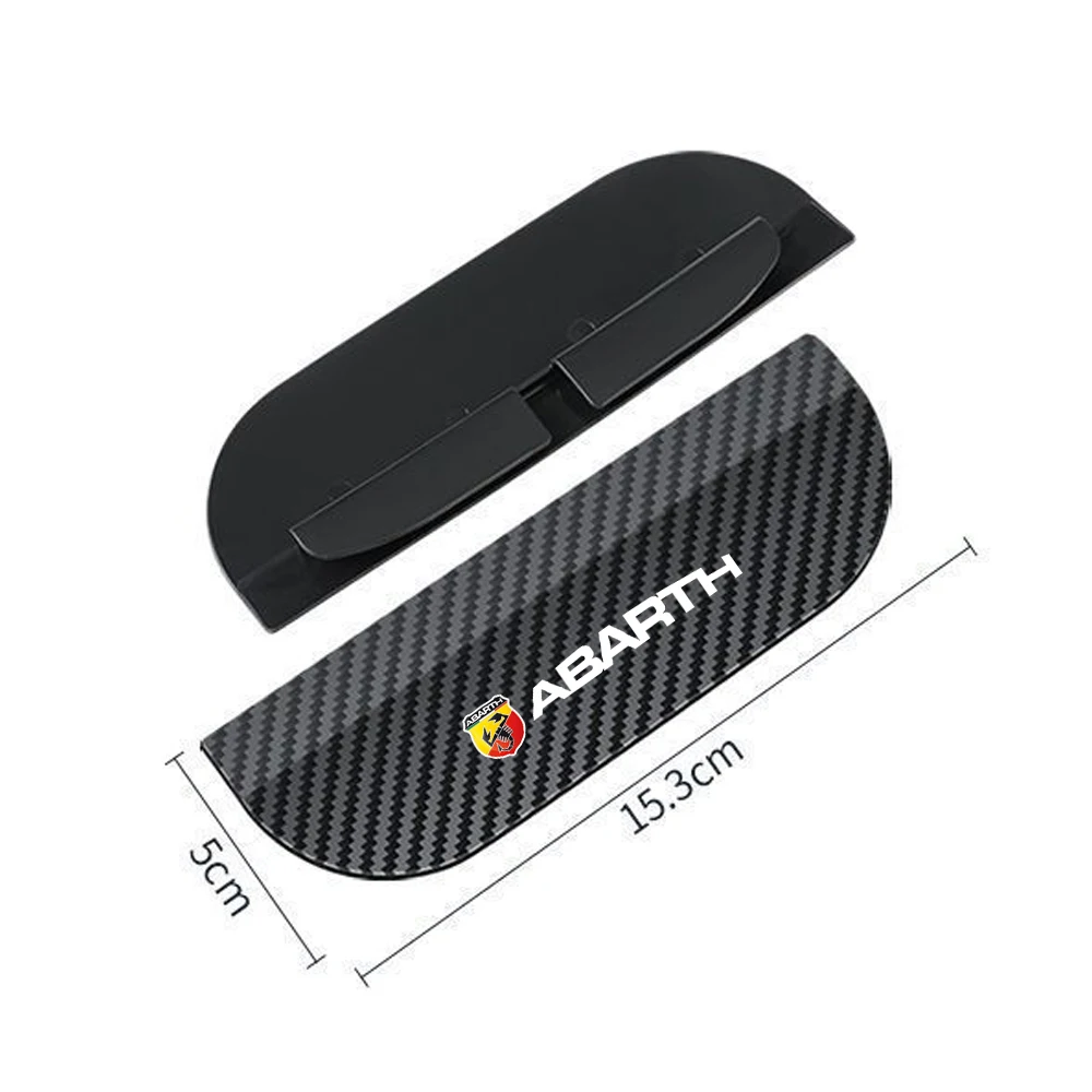 Car Rearview Mirror Rain Eyebrow Visor Carbon Fiber Sun Visor Rain Cover car Mirror Accessories For ABARTH 695 595 500