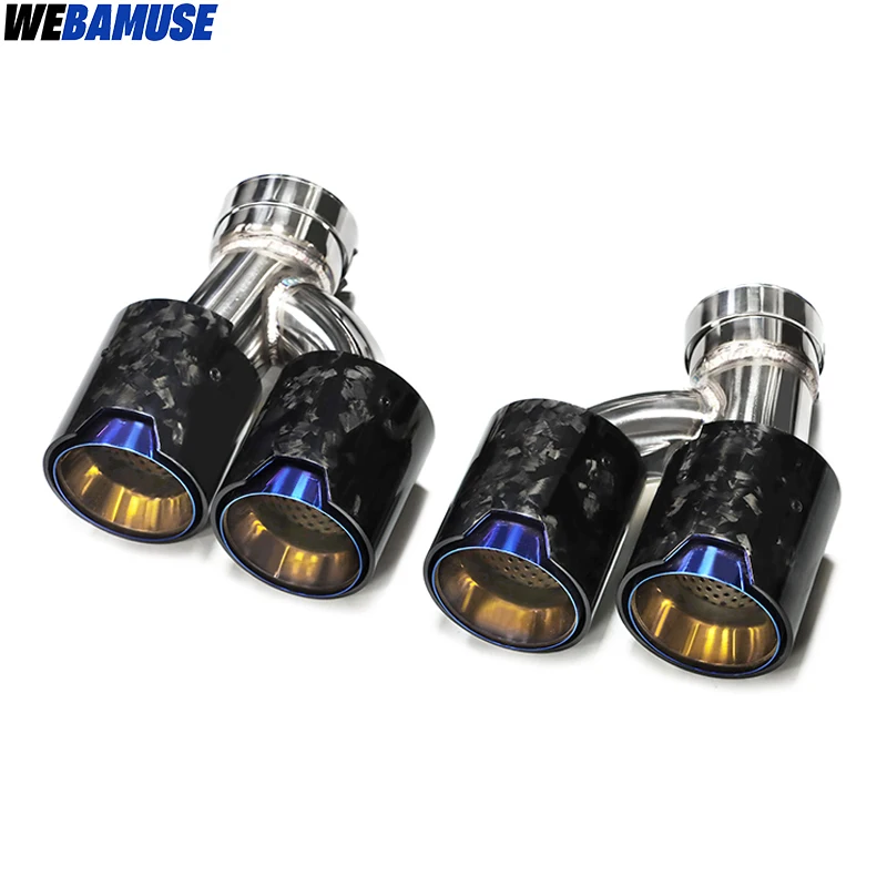 Exhaust Tip Tailpipe Conversion Quad Muffler Tip M Performance Exhaust Systems for BMW 5 Series G30 G31 525i 530i 528i