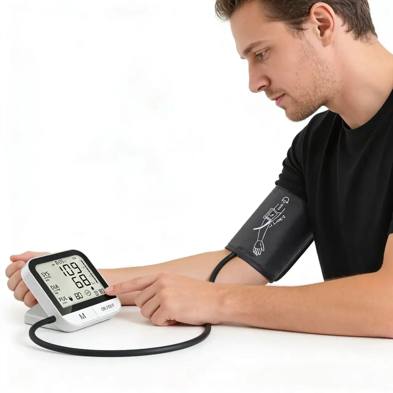 IMDK Blood Pressure Monitor High Precision Large Screen