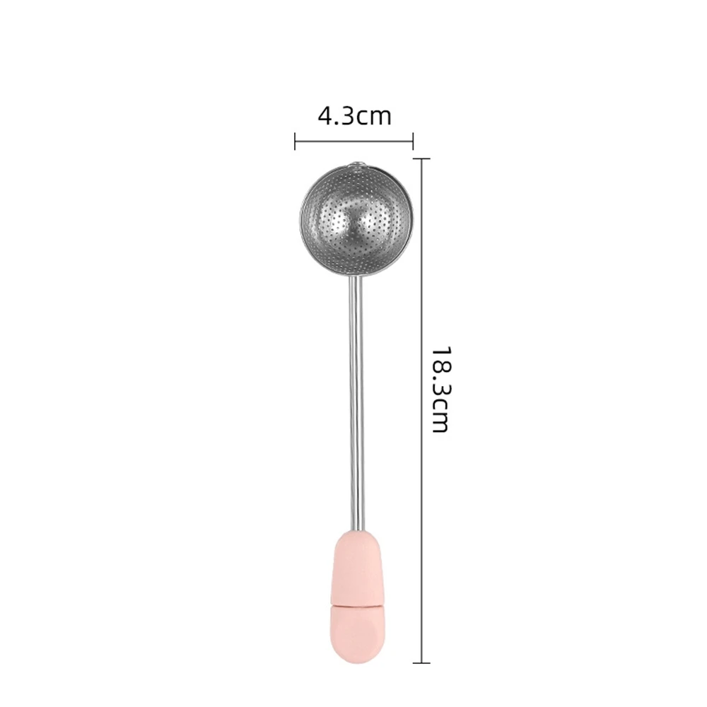 10pcs Long handle Stainless Steel Twisting Tea Ball Infuser for Loose Leaf Tea Strainers