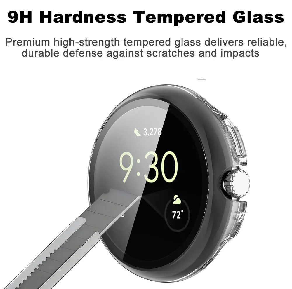 PC Case with HD Tempered Glass - Anti-Scratch Protective Shell