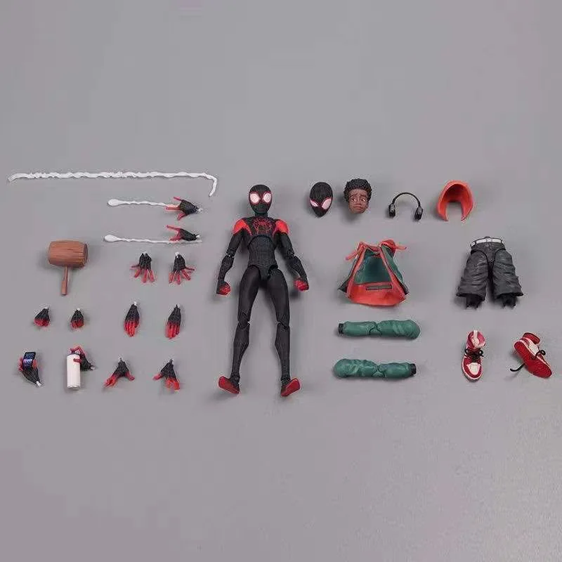 Spider-Man Miles Morales Anime Statue Toy 7