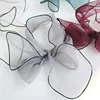 140cm Spring Scarf Transparent Women's Silk Scarf Fashion Lady Square Scarves Soft Shawls Pashmina Solid Color Bandana Headband 4