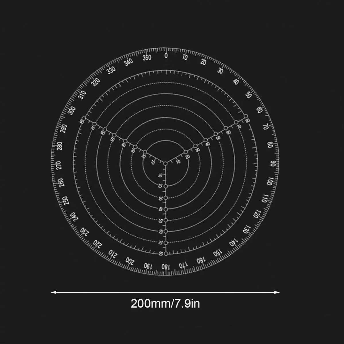 원형 센터 파인더 나침반 300mm 200mm 선반 센터링 도구 원형 게이지, 드로잉 서클 직경 목재 선반 작업
