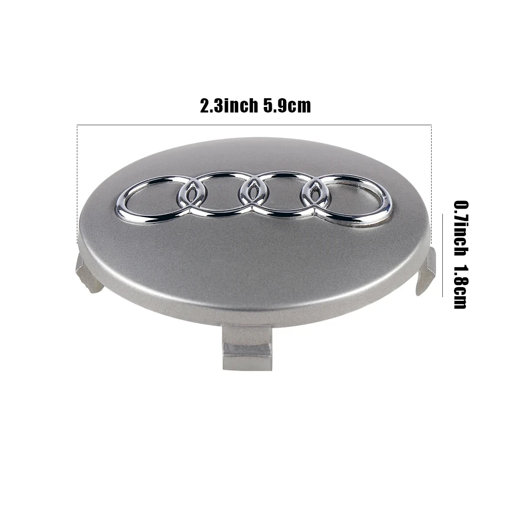 Luxury Car Wheel Hub Cover Set - Sleek Rim Center Cap Decoration Accessories (4 Pieces)
