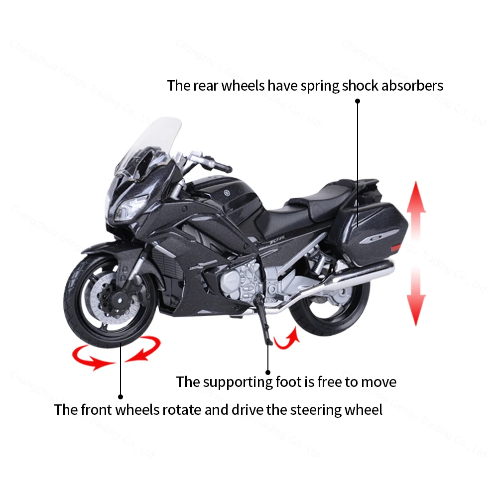 Bburago 1:18 Yamaha FJR 1300 AS Static Die Cast Vehicles Collectible Motorcycle Model Toys 2