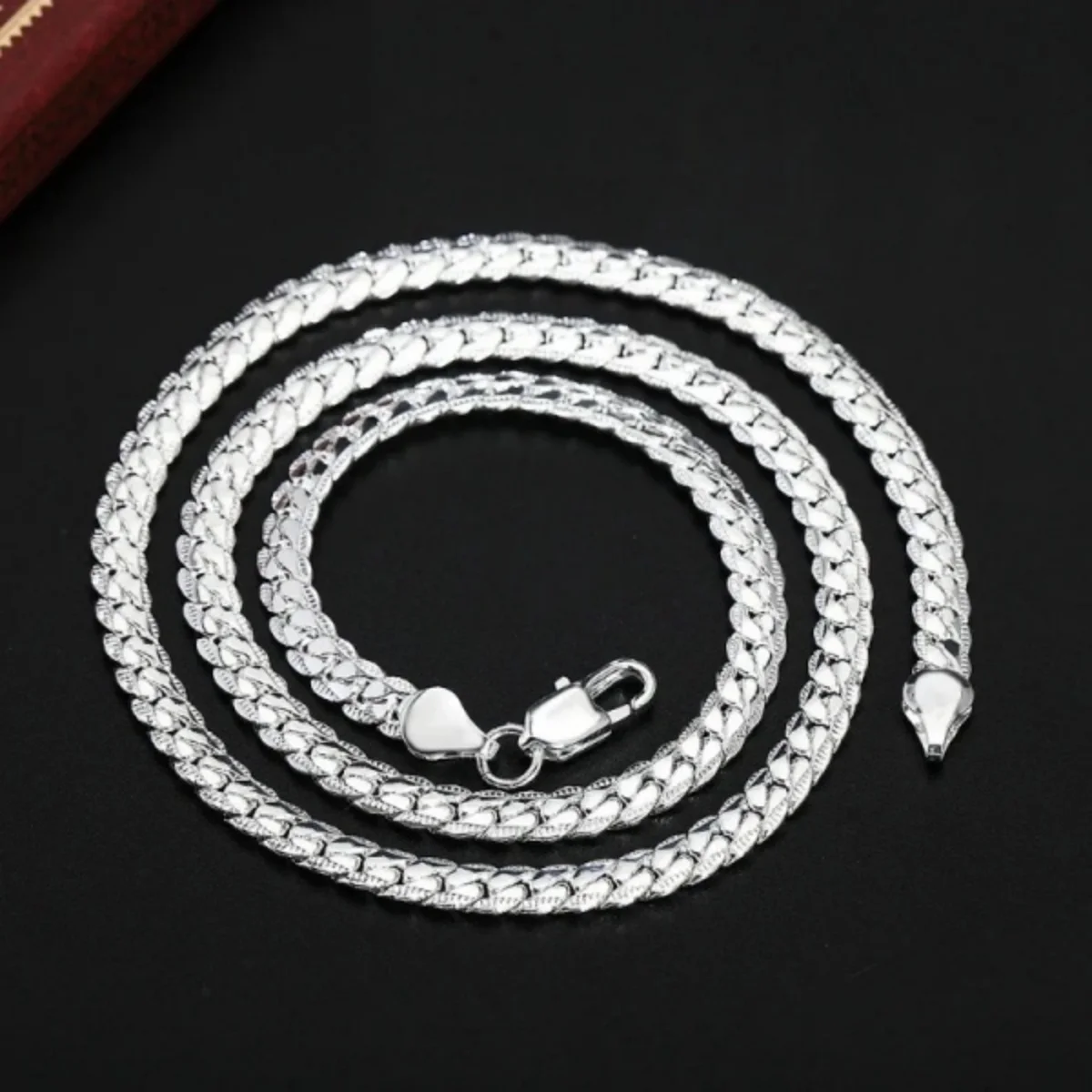 925 Sterling Silver Plated Soft Shiny Serpent Snake Bone Chain Punk Necklace: uk Stock, 4 Days Free Delivery, & No Order Amount limit