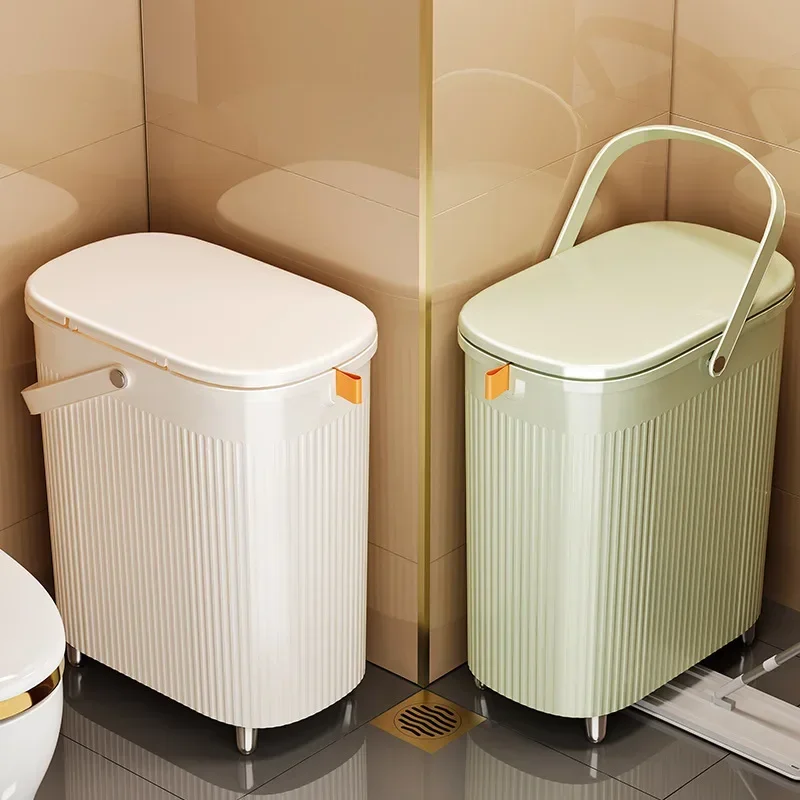 Bathroom-Trash-Can-Large-Capacity-Plastic-Bathroom-Trash-Can-with-Lid ...