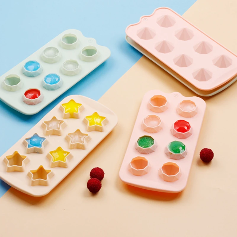 Silicone Ice Cube Mold Star Diamond Ice Cube Maker Ice Cube Tray Mold