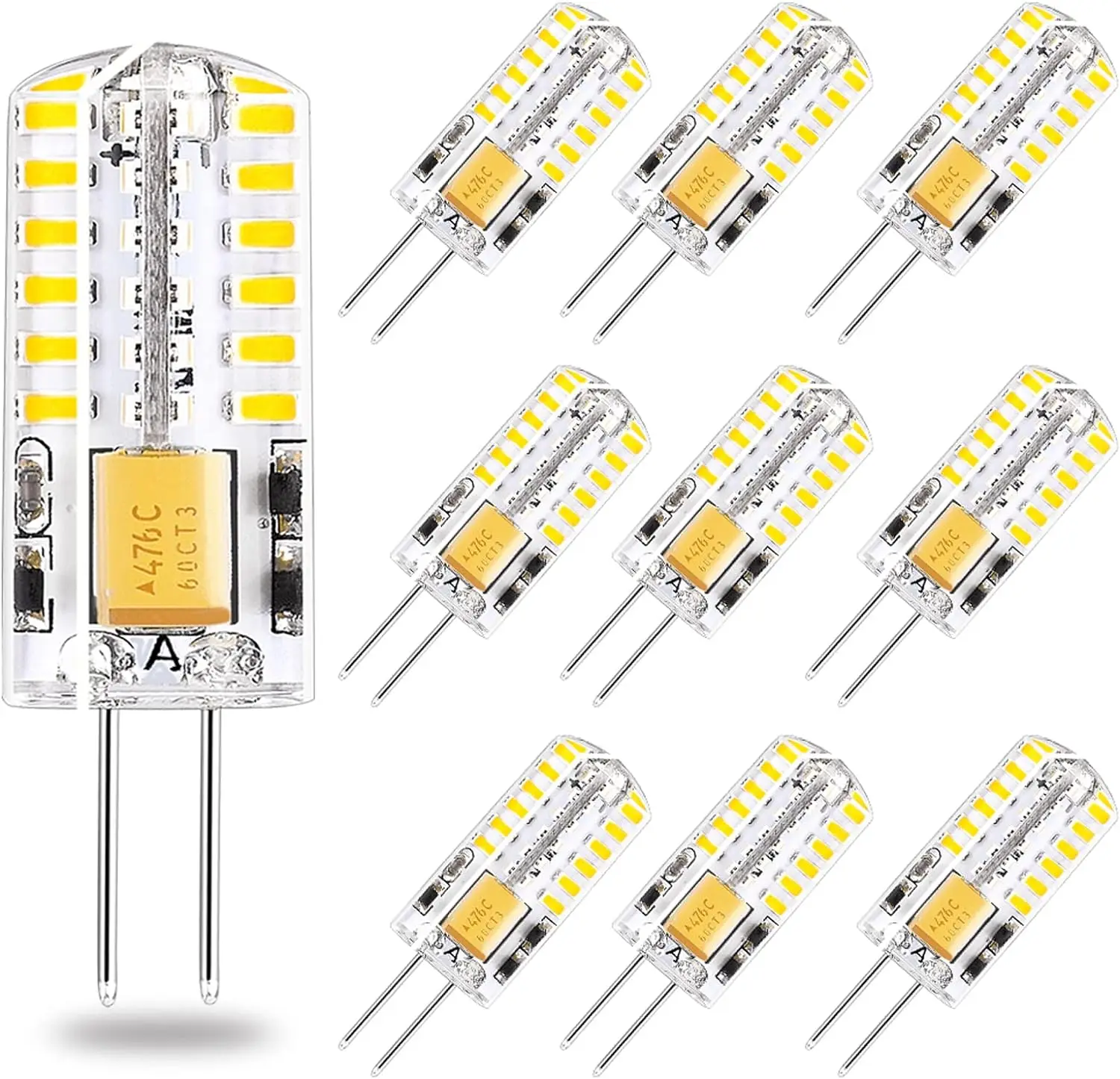 10pcs G4 Led Bulb 2W 3W 5W 9W 12W 15W 12V AC220V Saving Silicone Lamp 360Beam Angle Replace halogen Light Spotlight Chandelier