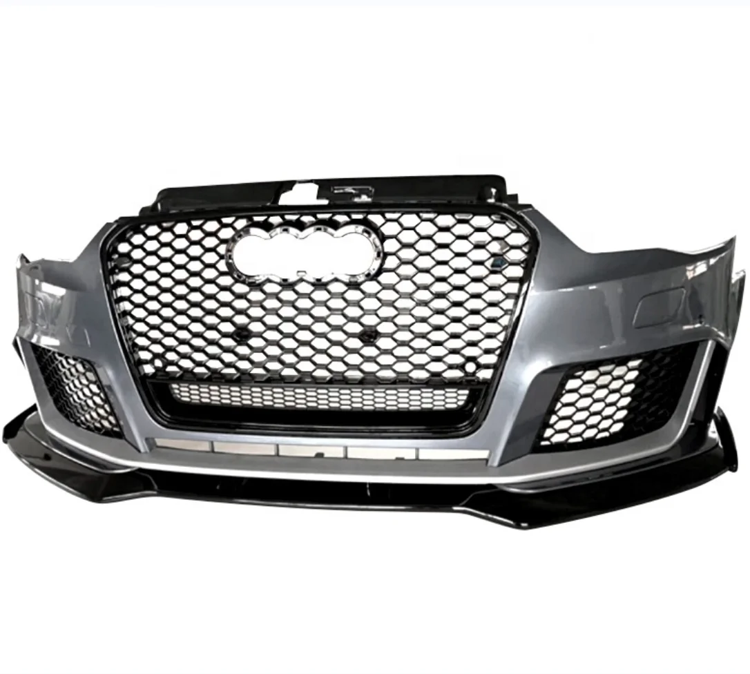 Paraurti Anteriore Con Griglia Per Audis A3 8V Rs3 Accessori Per Auto Di Alta Qualità Kit Carrozzeria Per Parti Tuning Materiale Pp 2014-2016